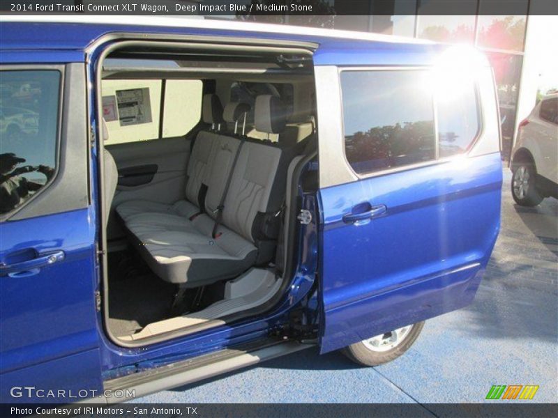 Deep Impact Blue / Medium Stone 2014 Ford Transit Connect XLT Wagon