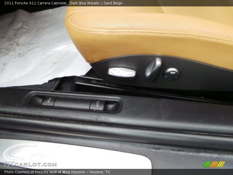 Dark Blue Metallic / Sand Beige 2011 Porsche 911 Carrera Cabriolet