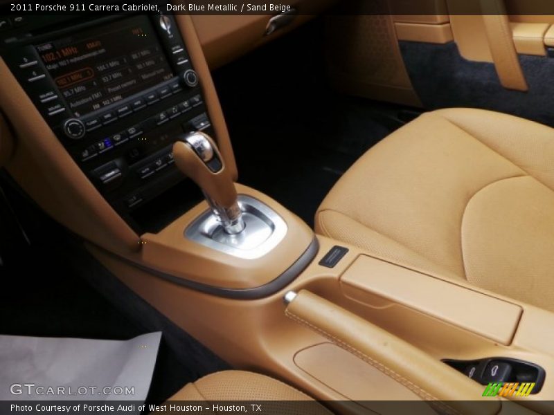 Dark Blue Metallic / Sand Beige 2011 Porsche 911 Carrera Cabriolet