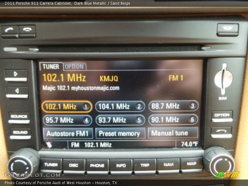 Dark Blue Metallic / Sand Beige 2011 Porsche 911 Carrera Cabriolet