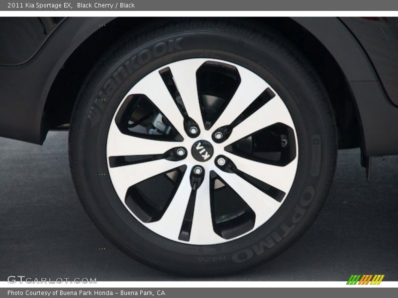 Black Cherry / Black 2011 Kia Sportage EX