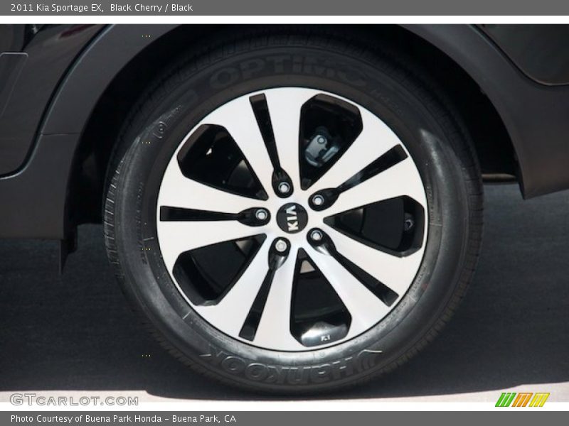 Black Cherry / Black 2011 Kia Sportage EX
