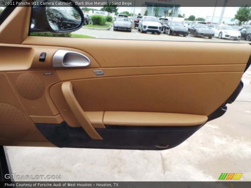 Dark Blue Metallic / Sand Beige 2011 Porsche 911 Carrera Cabriolet