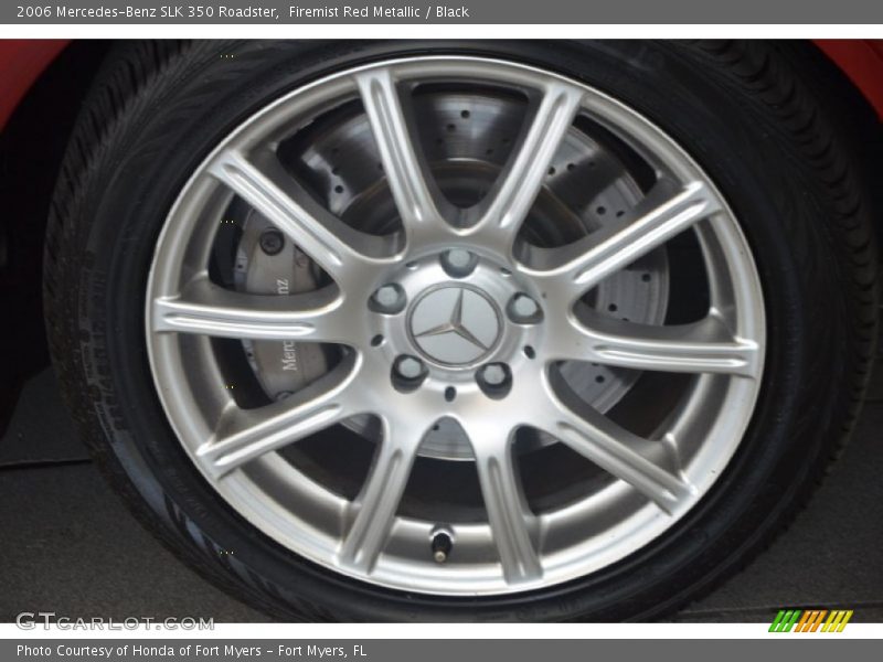 Firemist Red Metallic / Black 2006 Mercedes-Benz SLK 350 Roadster