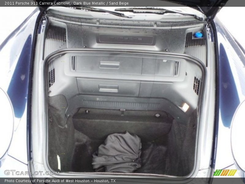 Dark Blue Metallic / Sand Beige 2011 Porsche 911 Carrera Cabriolet