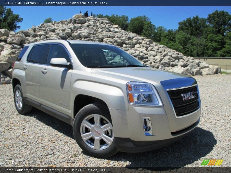 Champagne Silver Metallic / Jet Black 2014 GMC Terrain SLE