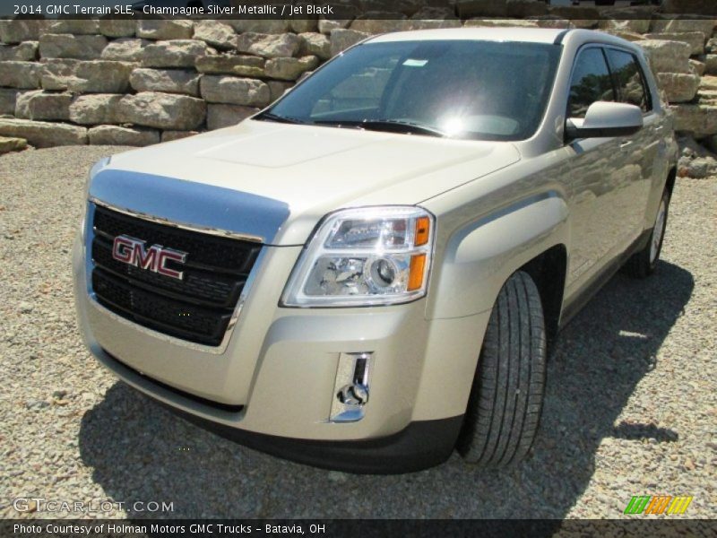 Champagne Silver Metallic / Jet Black 2014 GMC Terrain SLE