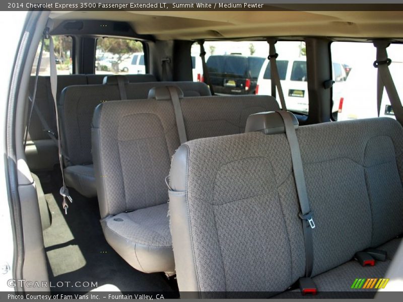 Summit White / Medium Pewter 2014 Chevrolet Express 3500 Passenger Extended LT