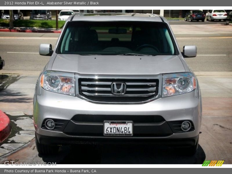 Alabaster Silver Metallic / Black 2012 Honda Pilot EX-L