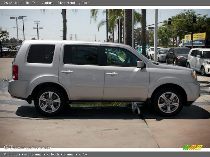 Alabaster Silver Metallic / Black 2012 Honda Pilot EX-L