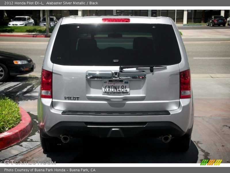 Alabaster Silver Metallic / Black 2012 Honda Pilot EX-L