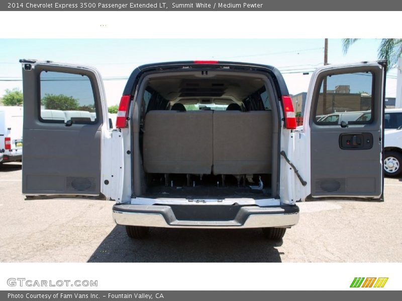 Summit White / Medium Pewter 2014 Chevrolet Express 3500 Passenger Extended LT