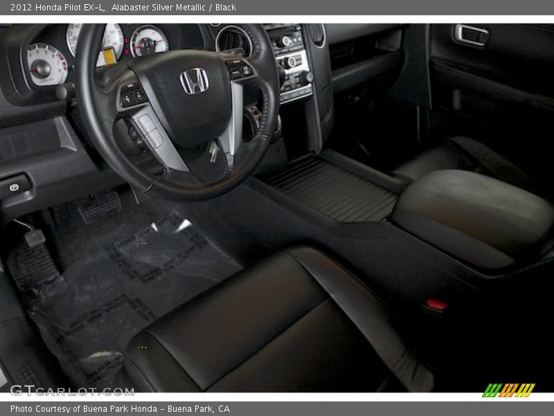 Alabaster Silver Metallic / Black 2012 Honda Pilot EX-L
