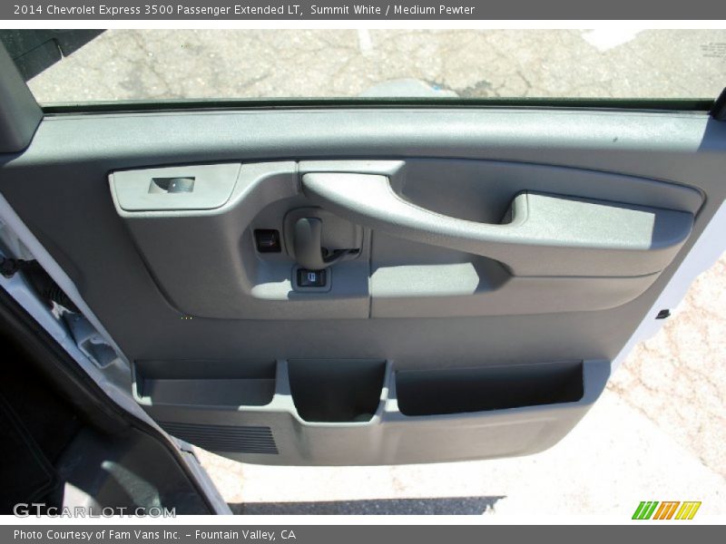 Summit White / Medium Pewter 2014 Chevrolet Express 3500 Passenger Extended LT