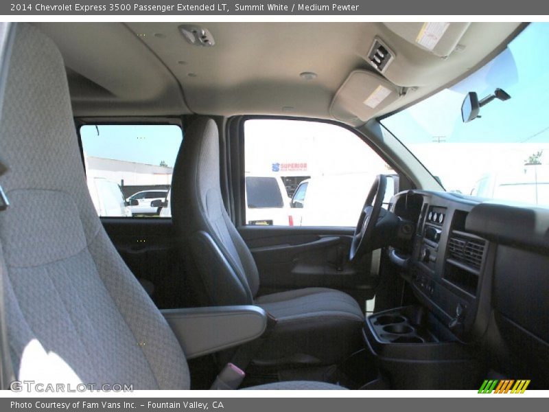 Summit White / Medium Pewter 2014 Chevrolet Express 3500 Passenger Extended LT