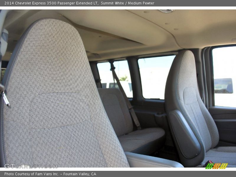 Summit White / Medium Pewter 2014 Chevrolet Express 3500 Passenger Extended LT