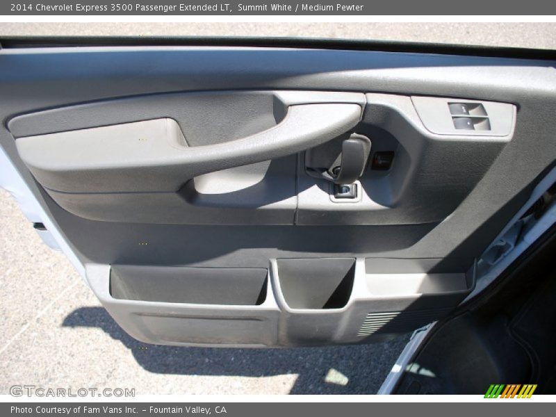 Summit White / Medium Pewter 2014 Chevrolet Express 3500 Passenger Extended LT