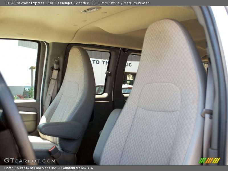 Summit White / Medium Pewter 2014 Chevrolet Express 3500 Passenger Extended LT