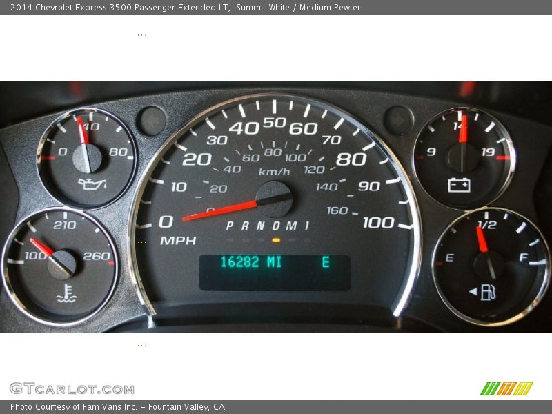 Summit White / Medium Pewter 2014 Chevrolet Express 3500 Passenger Extended LT