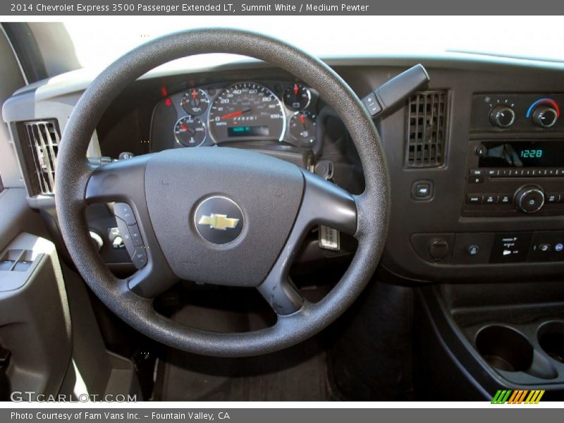 Summit White / Medium Pewter 2014 Chevrolet Express 3500 Passenger Extended LT