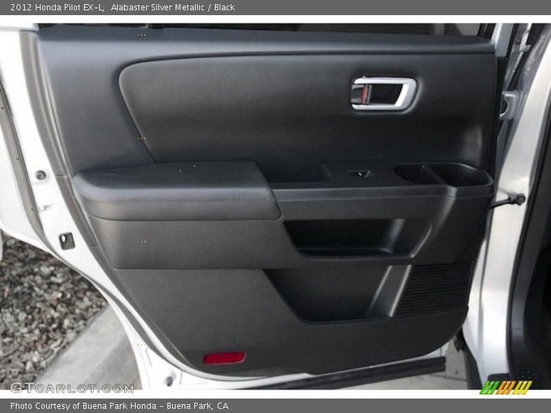 Alabaster Silver Metallic / Black 2012 Honda Pilot EX-L