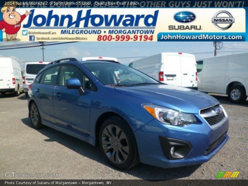 Quartz Blue Pearl / Black 2014 Subaru Impreza 2.0i Sport Limited 5 Door