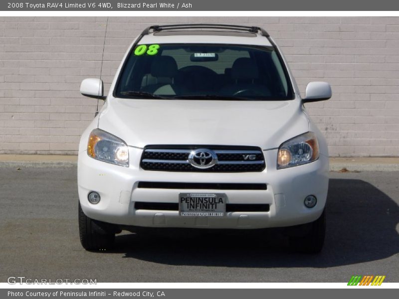 Blizzard Pearl White / Ash 2008 Toyota RAV4 Limited V6 4WD