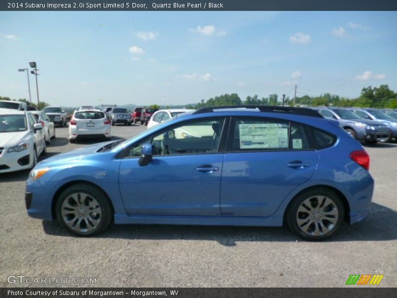 Quartz Blue Pearl / Black 2014 Subaru Impreza 2.0i Sport Limited 5 Door