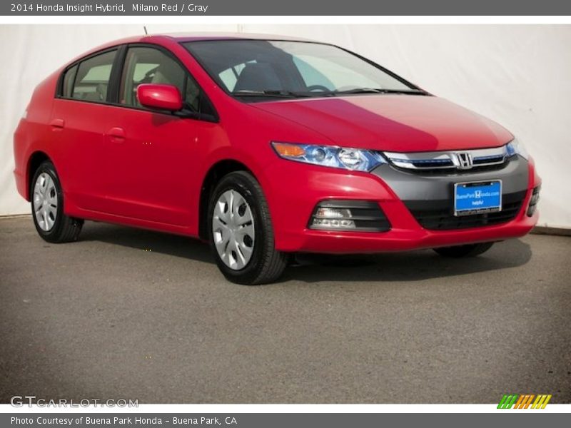 Milano Red / Gray 2014 Honda Insight Hybrid