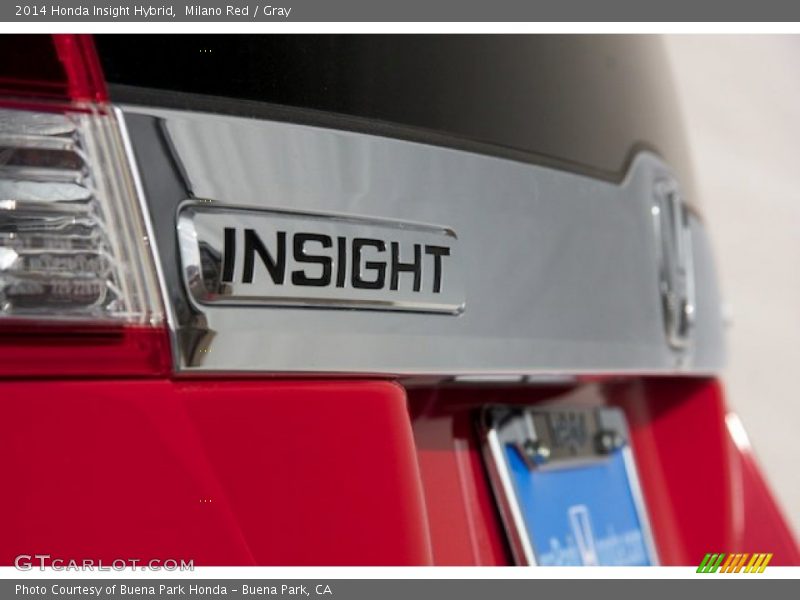 Milano Red / Gray 2014 Honda Insight Hybrid