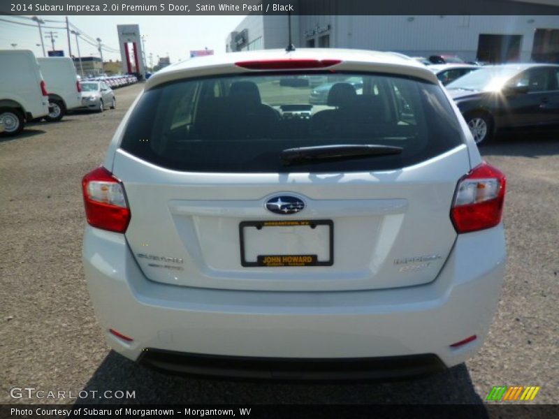 Satin White Pearl / Black 2014 Subaru Impreza 2.0i Premium 5 Door