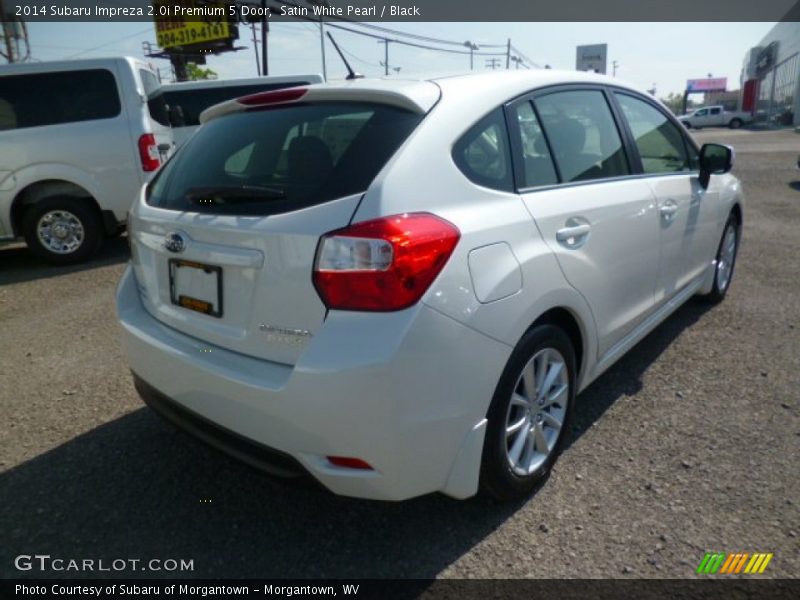 Satin White Pearl / Black 2014 Subaru Impreza 2.0i Premium 5 Door