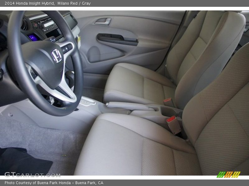 Milano Red / Gray 2014 Honda Insight Hybrid