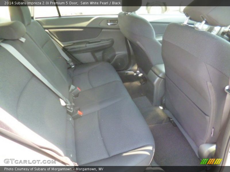 Satin White Pearl / Black 2014 Subaru Impreza 2.0i Premium 5 Door
