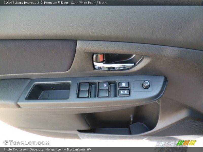 Satin White Pearl / Black 2014 Subaru Impreza 2.0i Premium 5 Door
