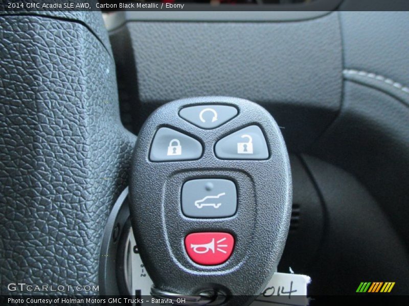 Carbon Black Metallic / Ebony 2014 GMC Acadia SLE AWD