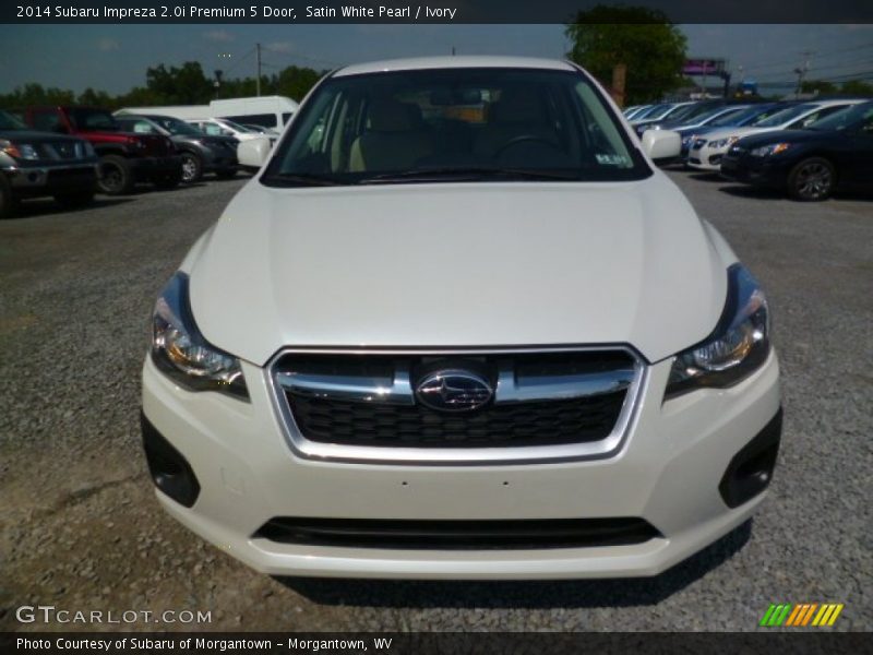 Satin White Pearl / Ivory 2014 Subaru Impreza 2.0i Premium 5 Door