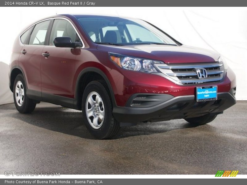 Basque Red Pearl II / Gray 2014 Honda CR-V LX