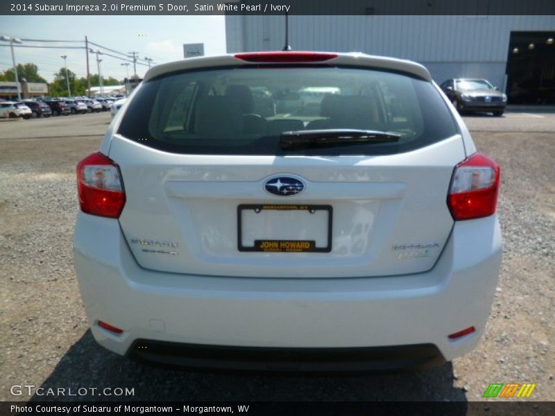 Satin White Pearl / Ivory 2014 Subaru Impreza 2.0i Premium 5 Door