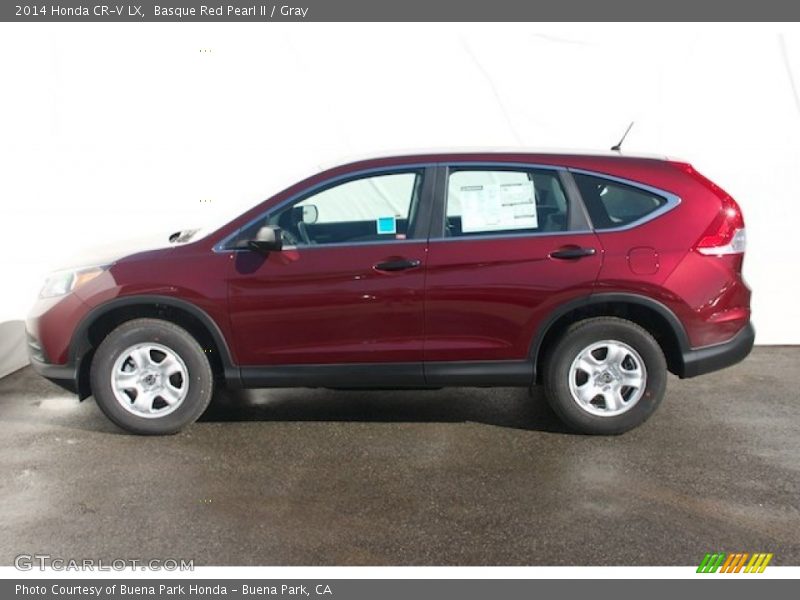 Basque Red Pearl II / Gray 2014 Honda CR-V LX