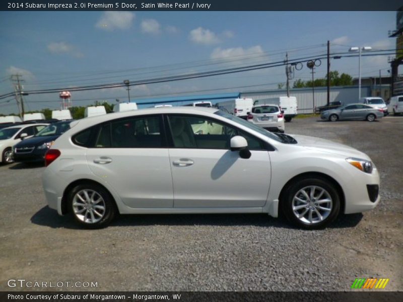 Satin White Pearl / Ivory 2014 Subaru Impreza 2.0i Premium 5 Door