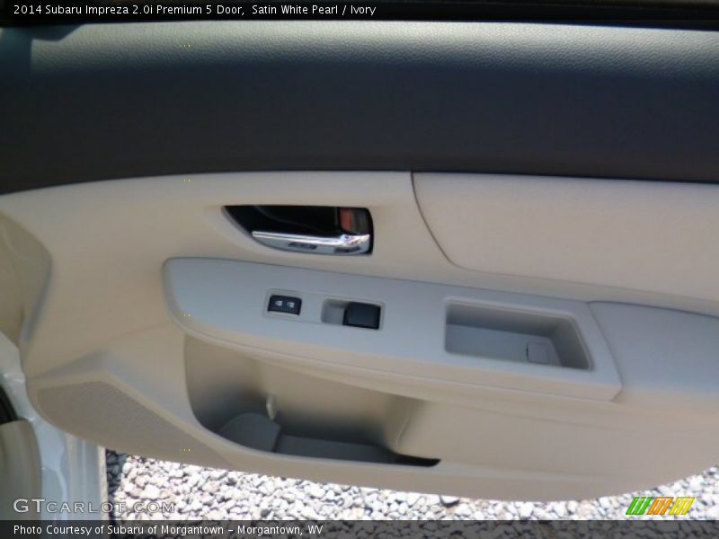 Satin White Pearl / Ivory 2014 Subaru Impreza 2.0i Premium 5 Door