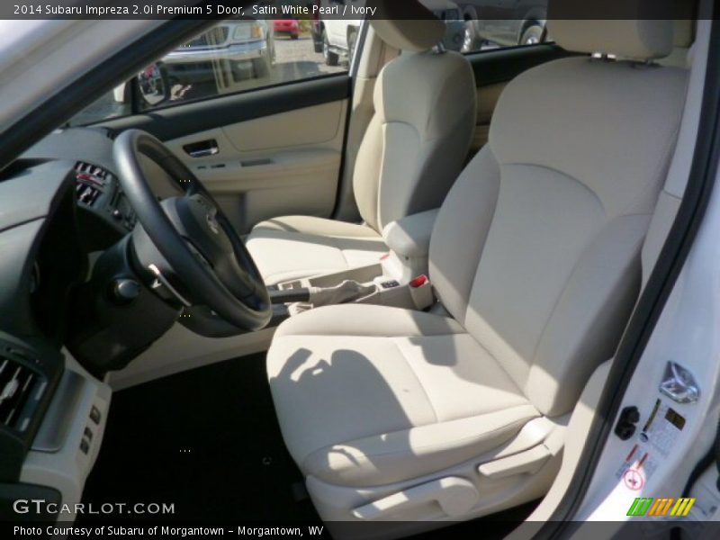 Satin White Pearl / Ivory 2014 Subaru Impreza 2.0i Premium 5 Door