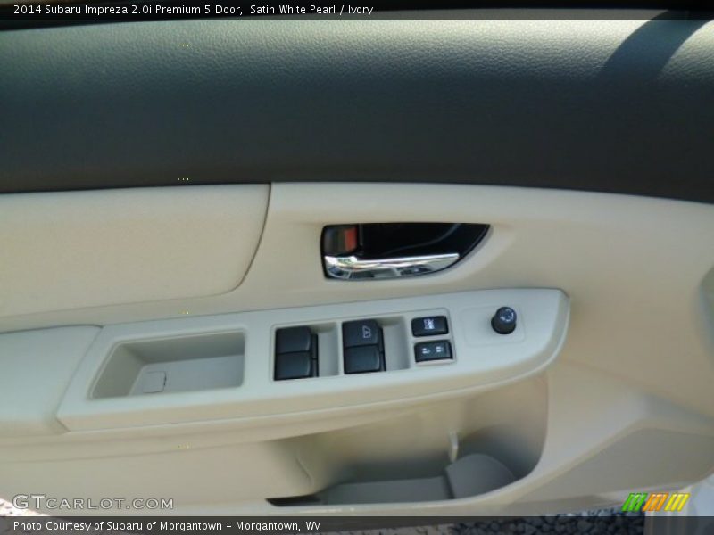 Satin White Pearl / Ivory 2014 Subaru Impreza 2.0i Premium 5 Door