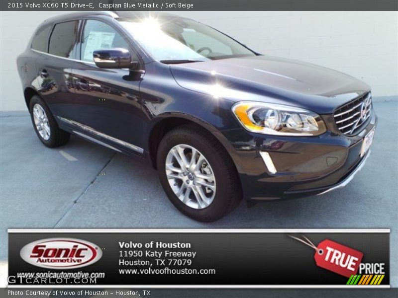 Caspian Blue Metallic / Soft Beige 2015 Volvo XC60 T5 Drive-E