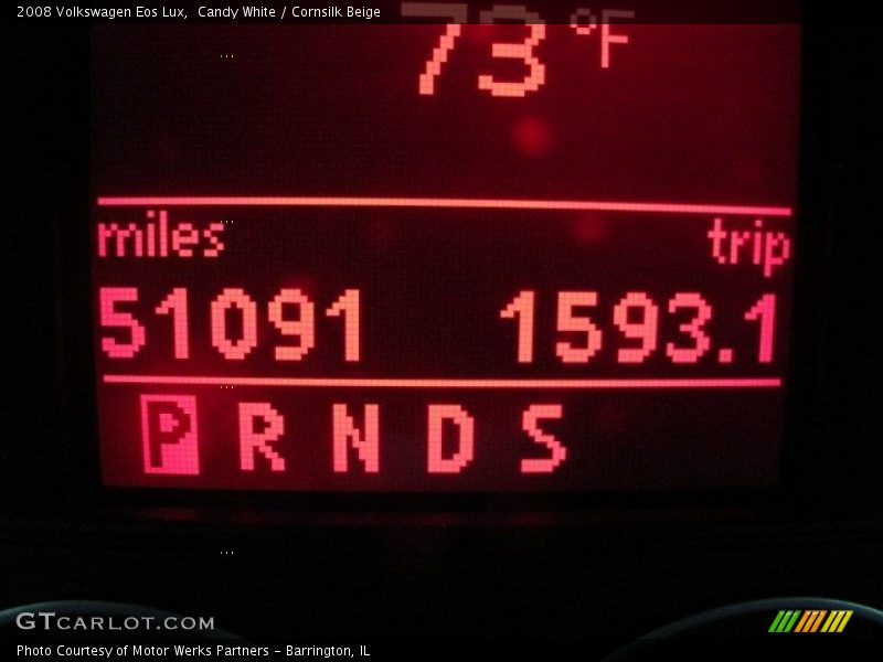 Candy White / Cornsilk Beige 2008 Volkswagen Eos Lux