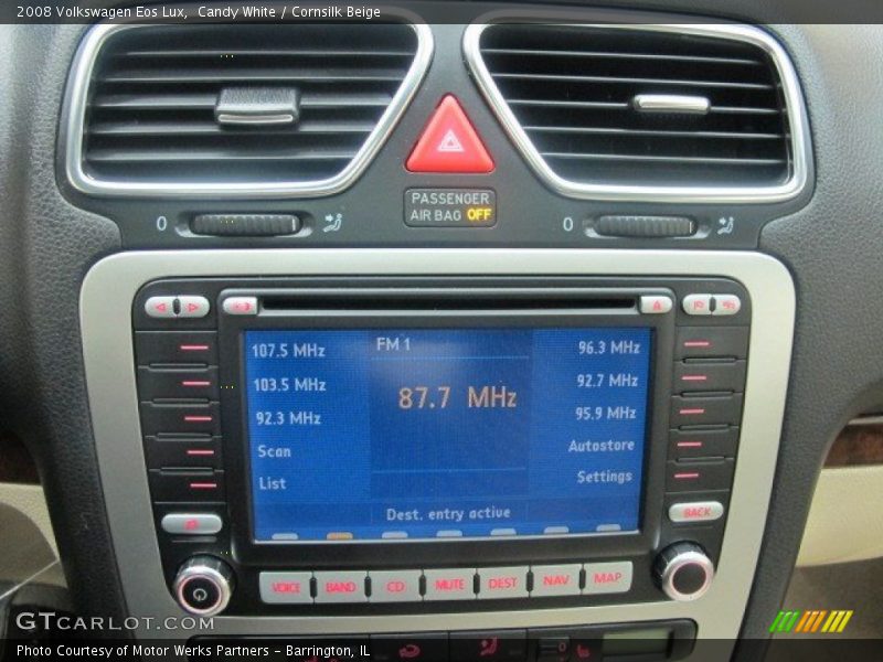 Candy White / Cornsilk Beige 2008 Volkswagen Eos Lux