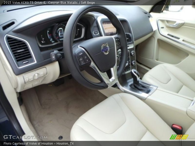 Caspian Blue Metallic / Soft Beige 2015 Volvo XC60 T5 Drive-E