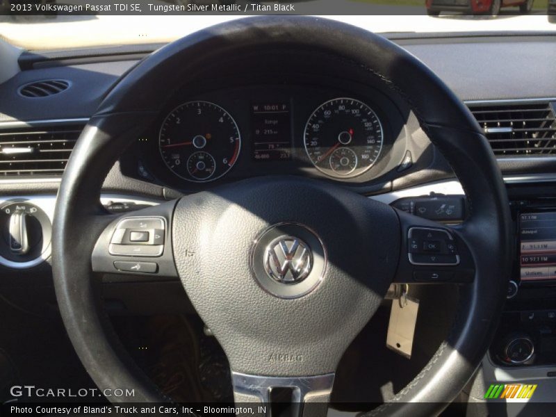 Tungsten Silver Metallic / Titan Black 2013 Volkswagen Passat TDI SE