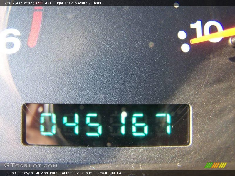 Light Khaki Metallic / Khaki 2006 Jeep Wrangler SE 4x4